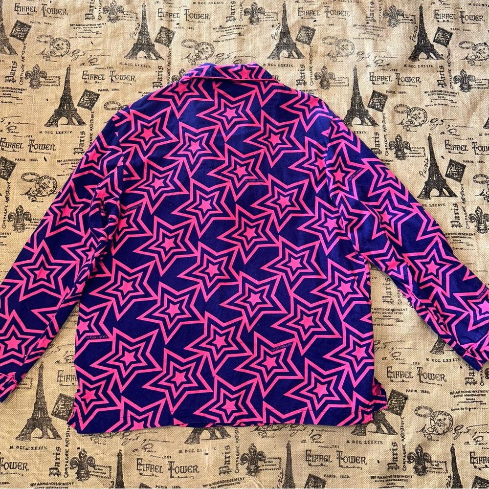 Victoria Secret Navy Blue/Pink Stars Print Pj Top Size L
Excellent Condition - Picture 12 of 15
